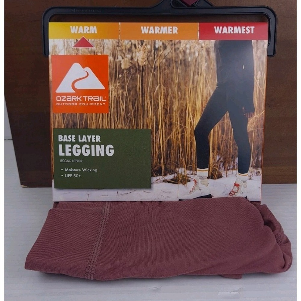 Ozark Trail Warm Womens Base Layer Legging Size Small Wild Ginger